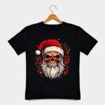 Playera de Calavera Santa Claus