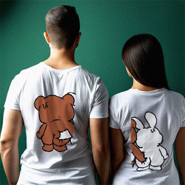 Playera Pareja de Osos (Duo)